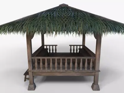 Gazebo Low-poly 3D model