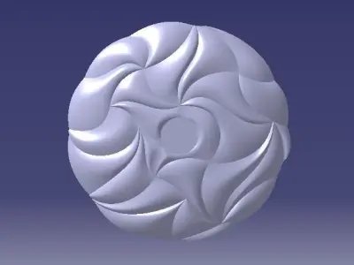bamboo large plate suitable for print and produce 3D print model