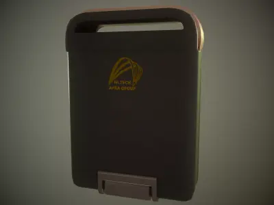 GPS 3D model mobile phone with antenna Low-poly 3D model