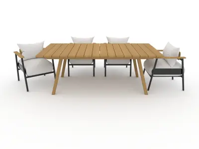 Dining Set 9 3D model