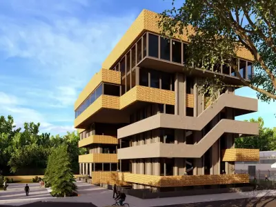 Educational building 3D model