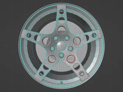 HGK - Wheels - Game Ready Low-poly 3D model