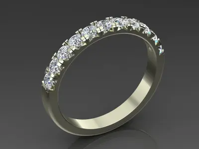 Band Ring 3D print model 7
