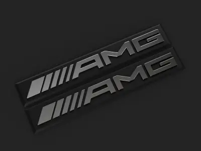 AMG logo 3D model