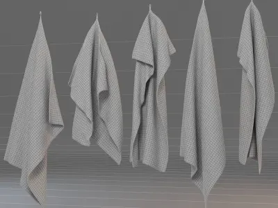 Hanging Towels 3D model