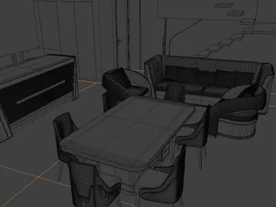 Royal Luxe Living Collection 3D model