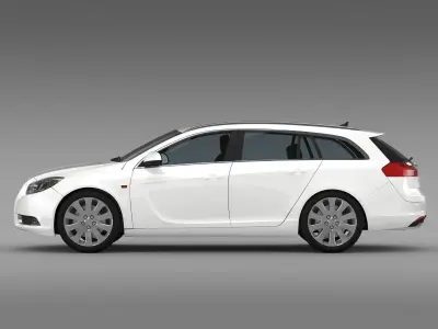 Opel Insignia Turbo 4x4 Sports Tourer 2013 3D model