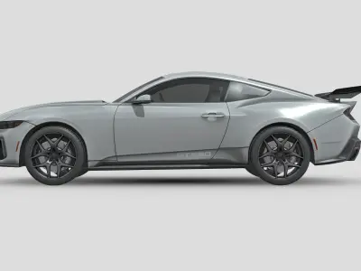 Shelby GT350 2025 Low-poly 3D model