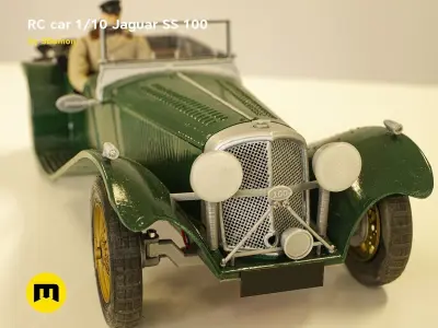 RC model Jaguar SS 100 3D print model