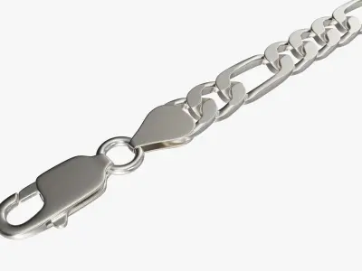 Necklace chain unlocked 3D model