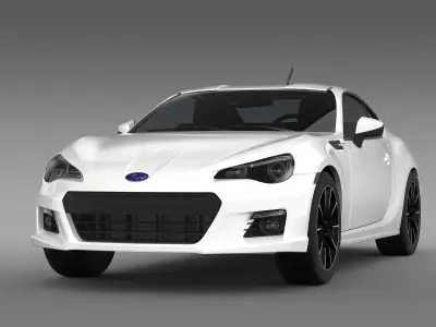 Subaru BRZ R ZC6 2012 3D model