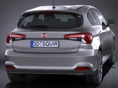 Fiat Tipo 5-door 2017 3D model