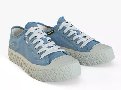 Palladium Palla Ace Blue Low-poly 3D model