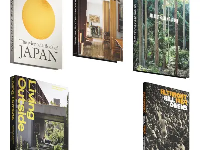 093 Decorative books set 15 Arch and Nature 01 3D model