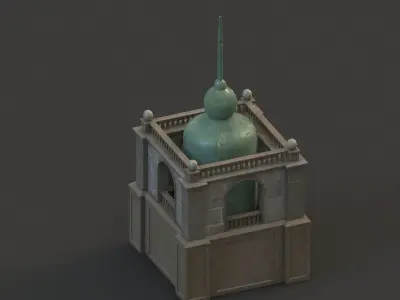 tower  Low-poly 3D model