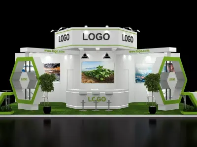 stall 10m x 6m 3D model