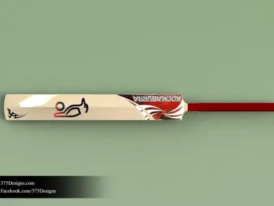 Kookaburra Cricket Bat Free 3D model