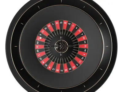 3D Roulette Model casino roule wheel 3D model