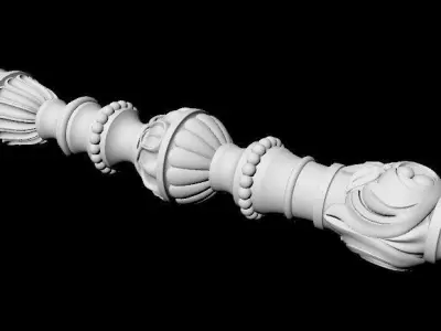 baluster baroque 3D model