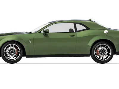 Dodge Challenger SRT Hellcat Red Eye 2021 3D model