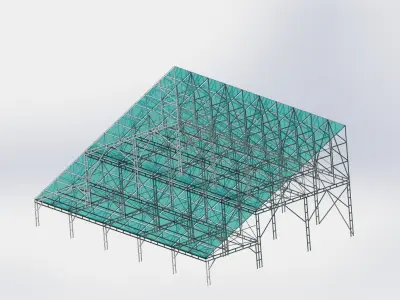 Solar Panels base 3D model