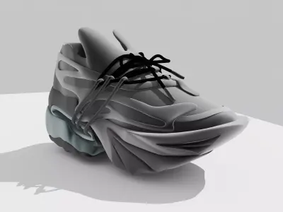 sport shoe Low-poly 3D model get