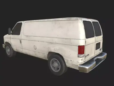 Cargo Van Low-poly 3D model