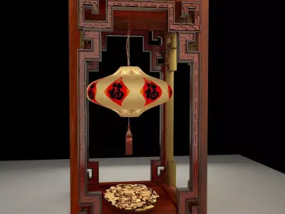 Chinese lantern 3D model