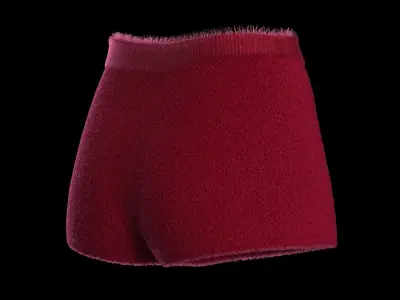 Plush short 3D model