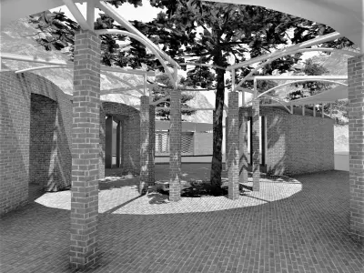 Modern Youth Camp House - Shelter - Pavillion 3D model