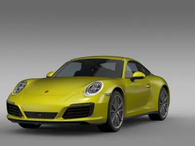 Porsche 911 Carrera 4 Coupe 991 2016  3D model
