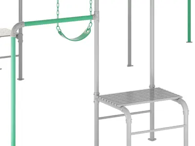 JUNIOR JUNGLE KURANDA MONKEY BARS 3D model