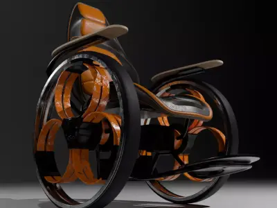 Self Balancing Wheelchair 3D model