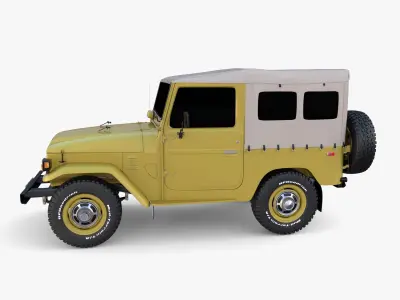 Generic 4x4 car v2 3D model