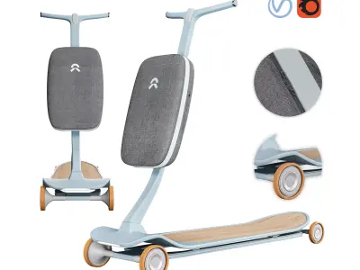 electric scooter 3D model