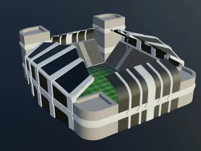 Football Stadium - Juventus Low-poly 3D model