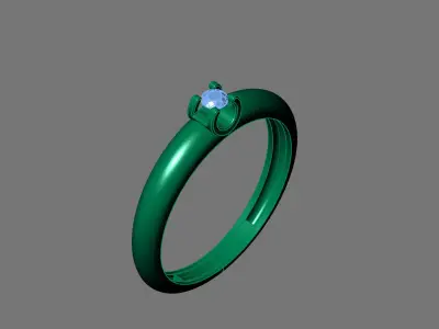 Rings for Women Womens Rings Stone Ring Ready STL 3DM Models  3D print model 14