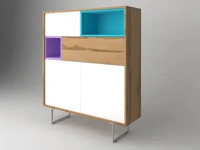  MODERN MINIMAL CABINET 3D model