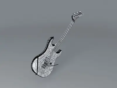 Eddies original 5150 guitar Free 3D model