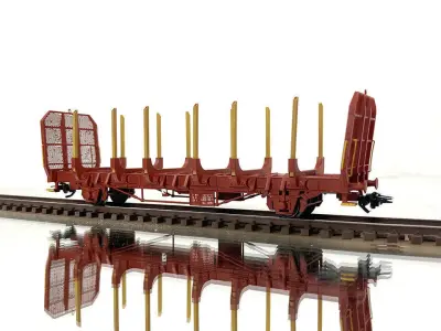 ROLLS-0032 Swedish SJ Litt Lp801 Stake Car H0-scale 3D print model