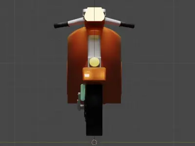 Scooter vespa Low-poly 3D model