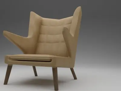 The Papa Bear Arm chair  3D model