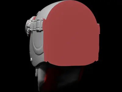 Biker helmet skull vol3 wall home decor art 3D print model