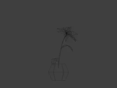 Lily assets decoration  Low-poly 3D model
