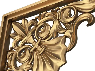 Stair Brackets 03 Low-poly 3D model