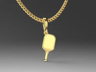Pickleall Rocket Pendant 3D print model