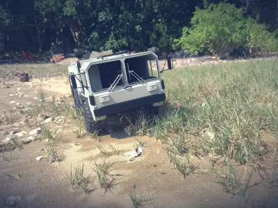 Crawler Cat 1 front cab 1-10 RC body  3D print model