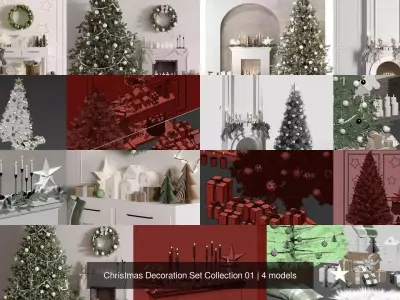 Christmas Decoration Set Collection 01