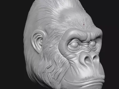 gorilla 3D print model