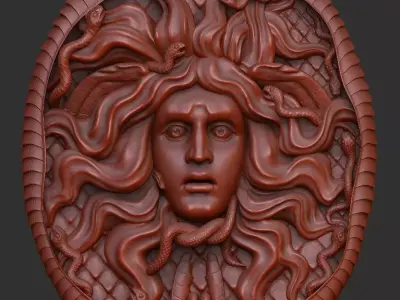 Medusa Gorgon  Head  3D print model